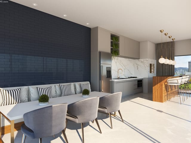 Apartamento com 225m² 3 quartos e 4 banheiros, à venda, no bairro Meia Praia em Itapema