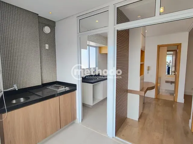 Apartamento com 55m² 1 quarto e 2 banheiros, para alugar, no bairro Cambuí em Campinas