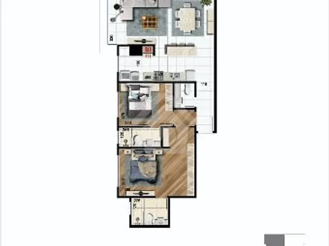 Apartamento 2 quartos e 1 banheiro, à venda, no bairro Centro em Lajeado