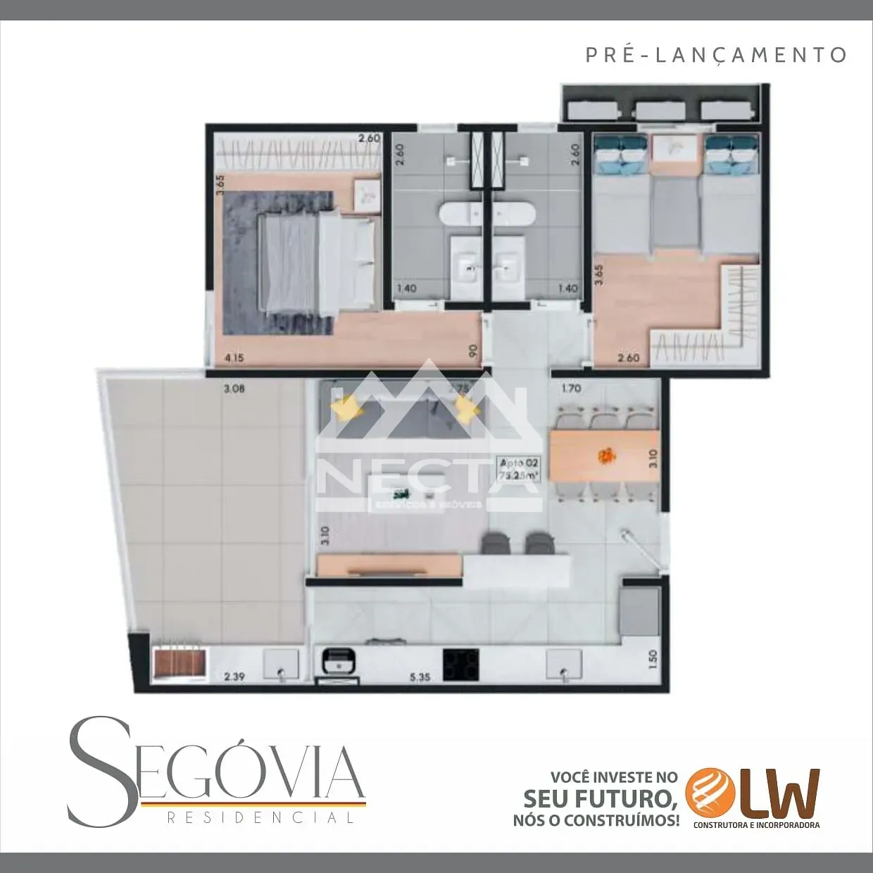 Apartamento, 2 quartos, 74 m² - Foto 5
