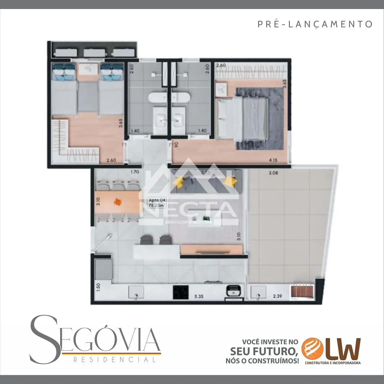Apartamento, 2 quartos, 74 m² - Foto 9