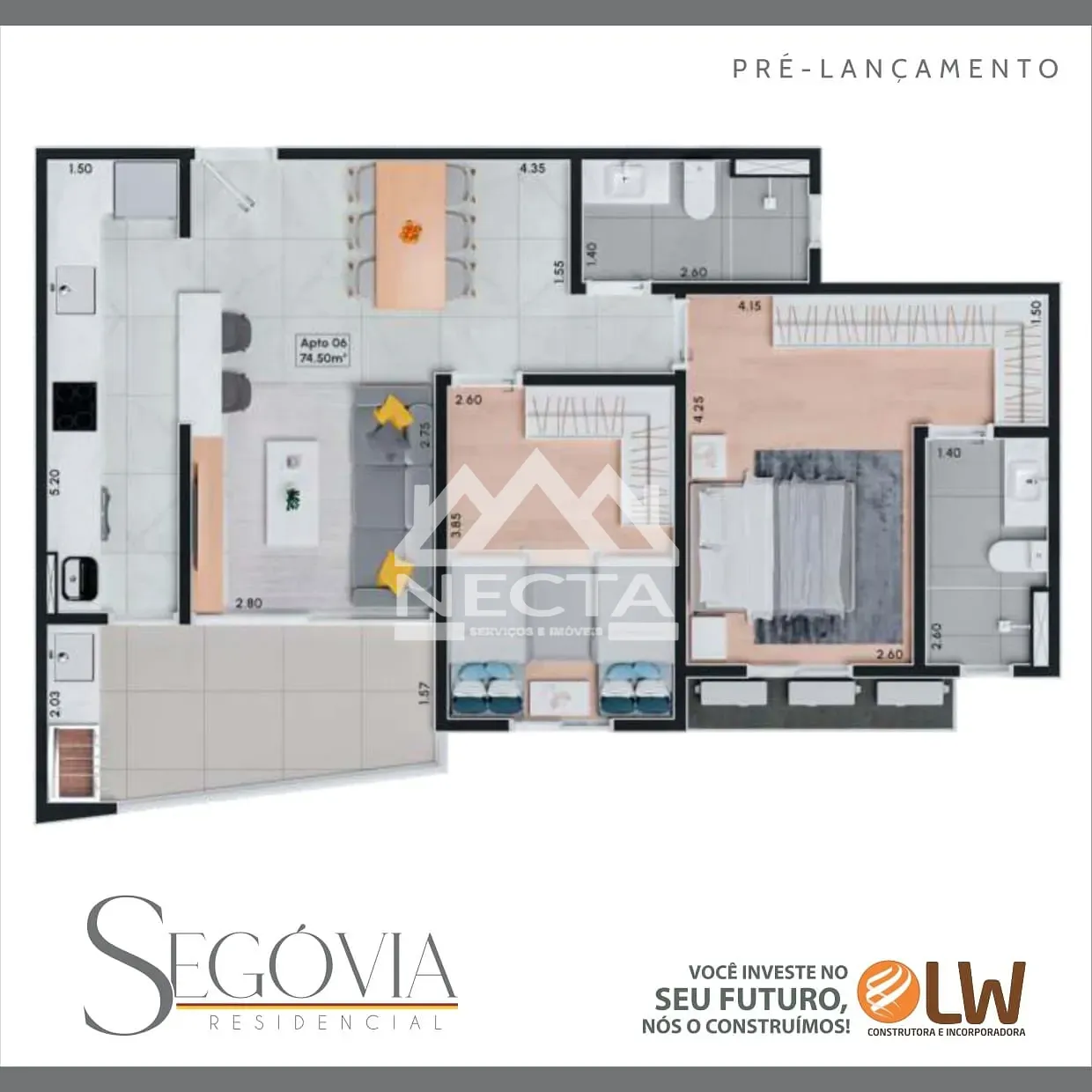 Apartamento, 2 quartos, 74 m² - Foto 13