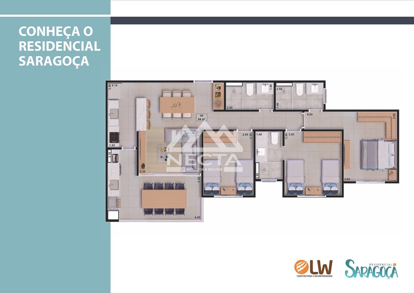 Apartamento, 3 quartos, 94 m² - Foto 9