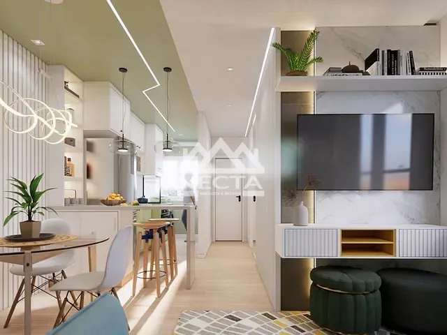 Apartamento com 50m² 2 quartos e 1 banheiro, à venda, no bairro Jardim das Gaivotas em Caraguatatuba