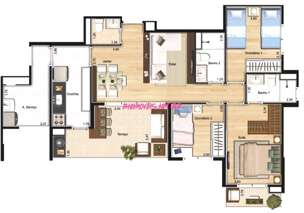 Apartamento, 3 quartos, 90 m² - Foto 13