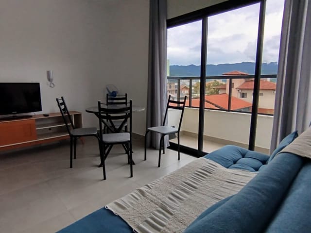 Foto do Apartamento - Studio para Locação Mobiliado, 1 dormitório, 1 vaga, 36m², Indaiá - Caraguatatuba/SP | Necta Serviços Imobiliários Ltda