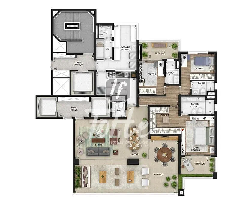 Apartamento, 3 quartos, 208 m² - Foto 7