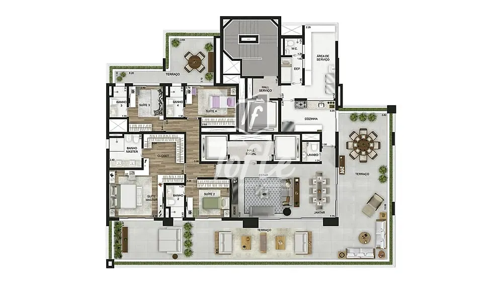 Apartamento, 3 quartos, 208 m² - Foto 8