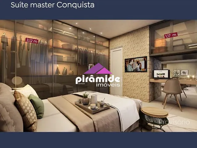 Apartamento com 56m² 2 quartos e 2 banheiros, à venda, no bairro Vila Industrial em São José dos Campos