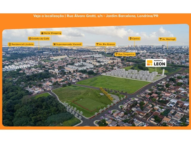 Apartamento 2 quartos e 1 banheiro, à venda, no bairro Jardim Barcelona em Londrina
