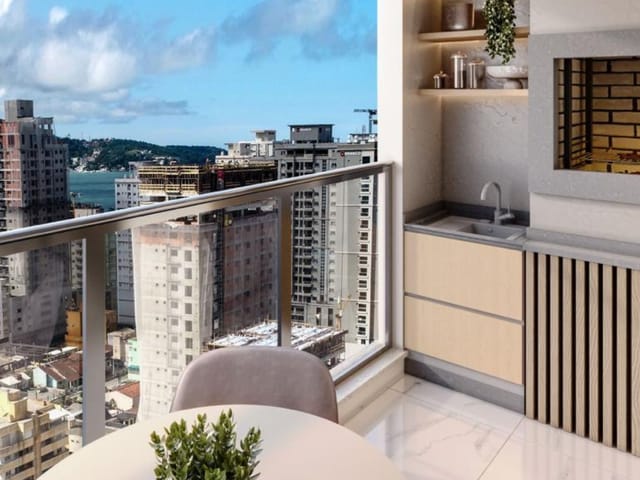 Apartamento com 66m² 2 quartos e 3 banheiros, à venda, no bairro Morretes em Itapema