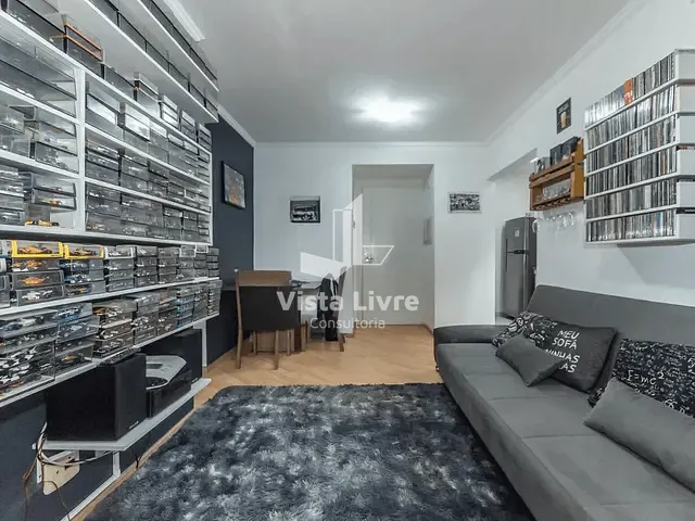 Apartamento com 40m² 1 quarto e 1 banheiro, à venda, no bairro Brooklin Paulista em São Paulo