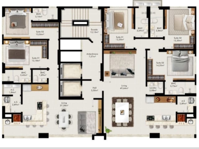 Foto do Apartamento - Apartamento à venda, Perequê, Porto Belo, SC | Interpraias Imóveis