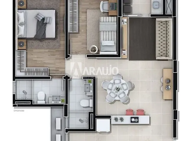 Apartamento 2 quartos e 2 banheiros, à venda, no bairro São João em Itajaí