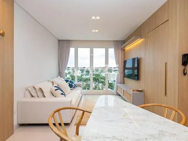 Apartamento com 60m² 1 quarto e 2 banheiros, à venda, no bairro Cabral em Curitiba