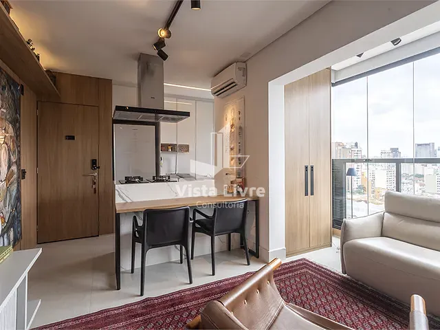 Apartamento com 43m² 1 quarto e 1 banheiro, à venda, no bairro Pinheiros em São Paulo