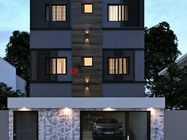 Apartamento 2 quartos e 1 banheiro, à venda, no bairro Vila Scarpelli em Santo André
