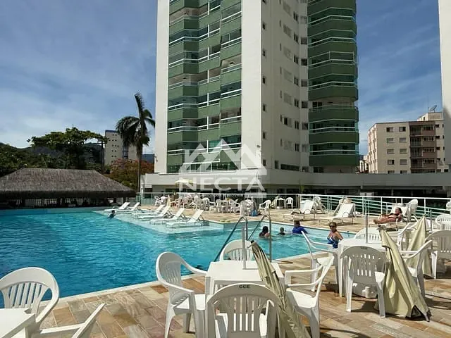 Apartamento com 80m² 2 quartos e 2 banheiros, para alugar, no bairro Prainha em Caraguatatuba