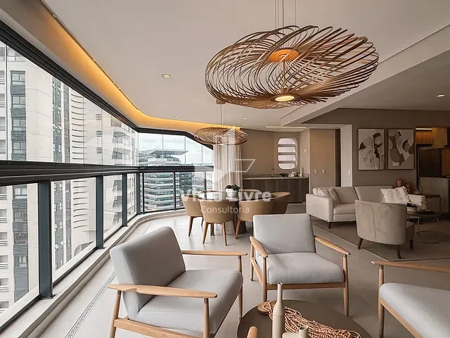 Apartamento com 196m² 3 quartos e 5 banheiros, à venda, no bairro Chácara Santo Antônio (Zona Sul) em São Paulo