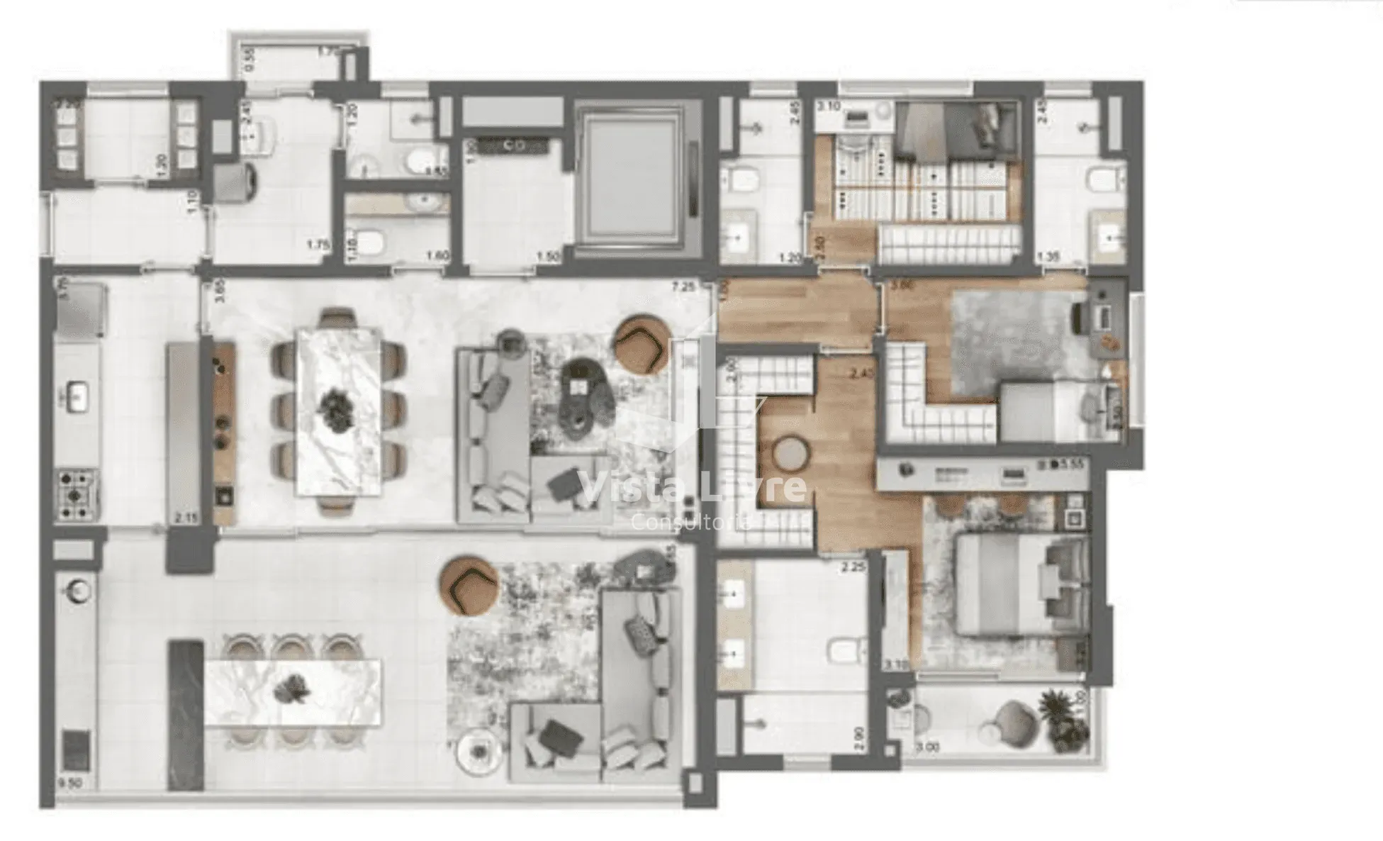 Apartamento, 3 quartos, 166 m² - Foto 47