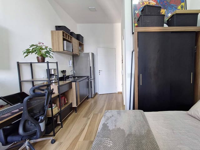 Apartamento com 25m² 1 quarto e 1 banheiro, à venda, no bairro Brooklin em São Paulo