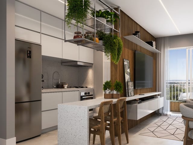 Apartamento 2 quartos e 2 banheiros, à venda, no bairro Tabaú em Pindamonhangaba