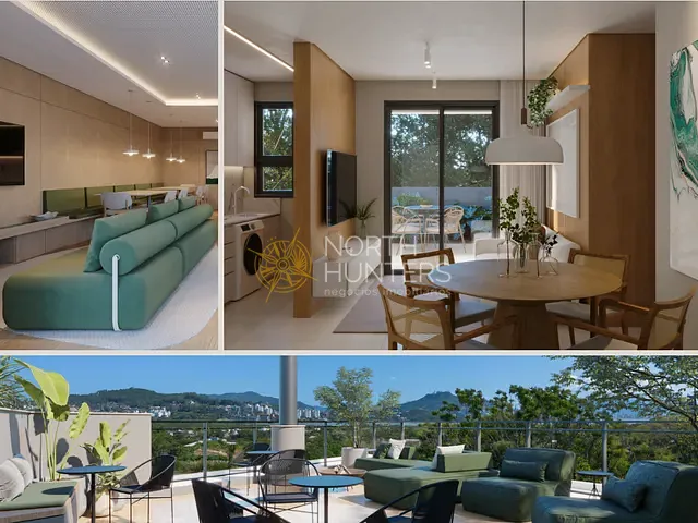 Cobertura / Penthouse com 125m² 2 quartos e 3 banheiros, à venda, no bairro Cacupé em Florianópolis