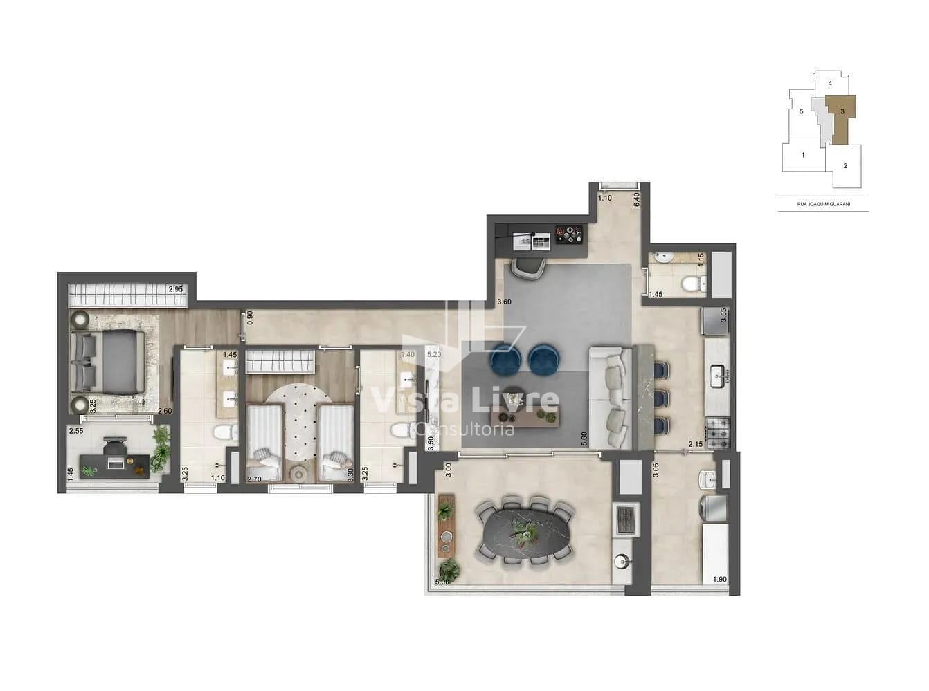 Apartamento à venda com 2 quartos, 110m² - Foto 19