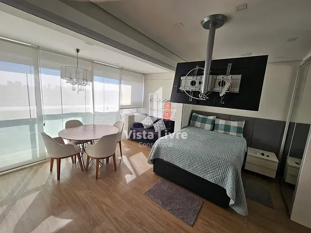 Apartamento com 33m² 1 quarto e 1 banheiro, à venda, no bairro Brooklin Paulista em São Paulo