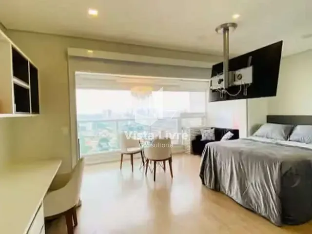Apartamento com 33m² 1 quarto e 1 banheiro, à venda, no bairro Brooklin Paulista em São Paulo