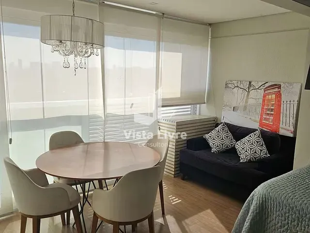 Apartamento com 33m² 1 quarto e 1 banheiro, à venda, no bairro Brooklin Paulista em São Paulo