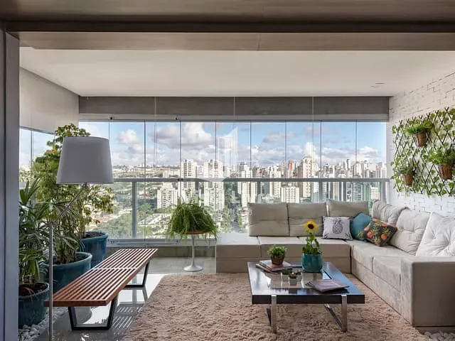 Apartamento com 58m² 1 quarto e 2 banheiros, à venda, no bairro Brooklin Paulista em São Paulo