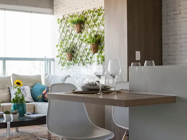 Apartamento com 58m² 1 quarto e 2 banheiros, à venda, no bairro Brooklin Paulista em São Paulo