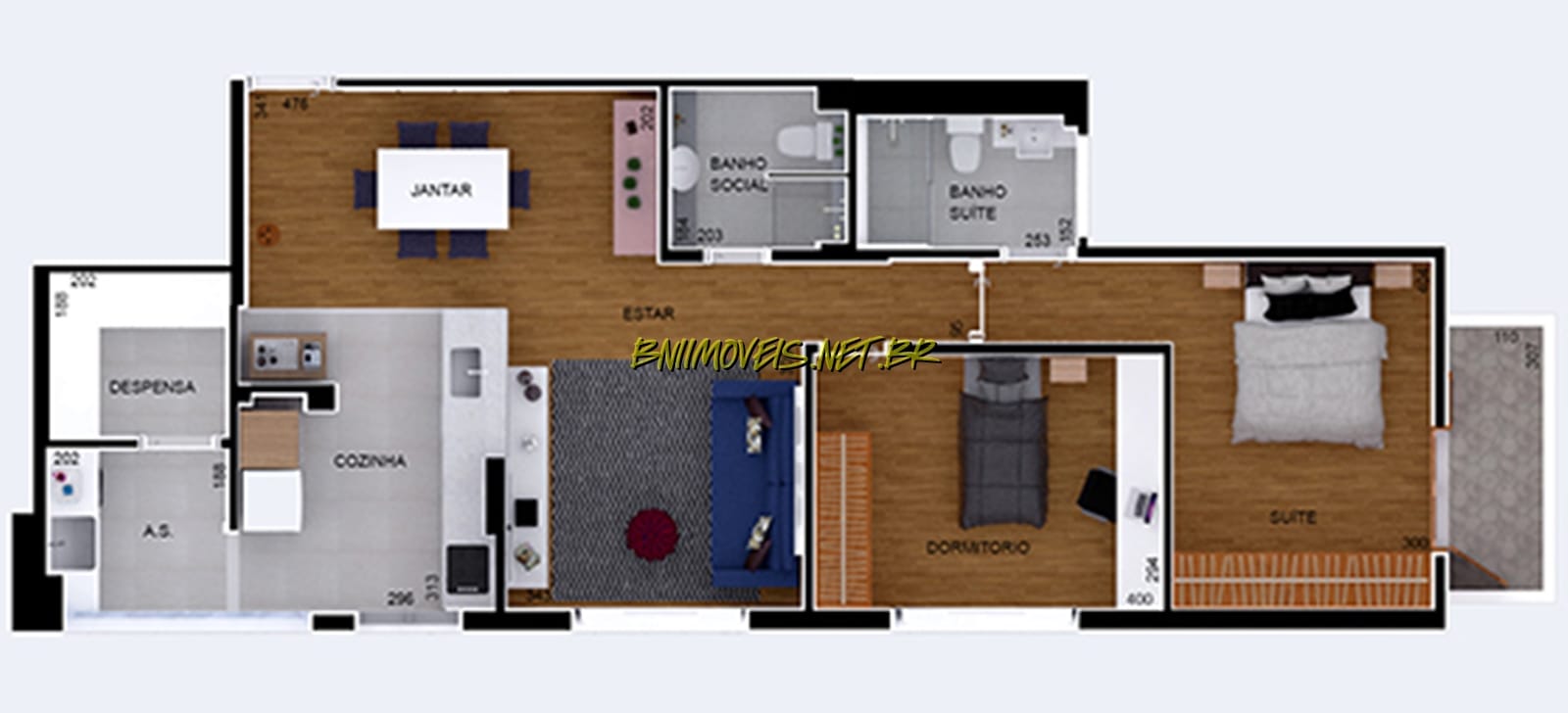 Apartamento, 2 quartos, 96 m² - Foto 2