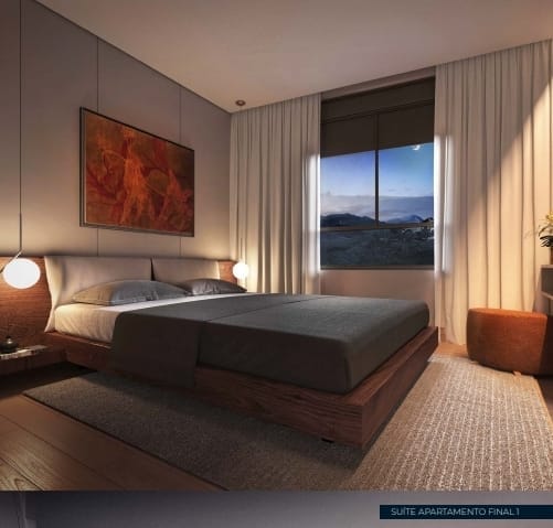 Apartamento três quartos a venda no Vale do Sereno, Nova Lima com duas vagas e varanda na suíte e na sala. Residencial com lazer completo miniatura 4