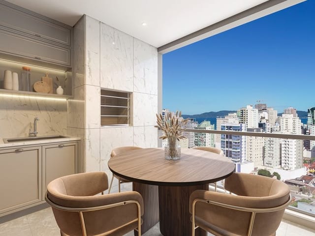 Apartamento com 65m² 2 quartos e 3 banheiros, à venda, no bairro Morretes em Itapema