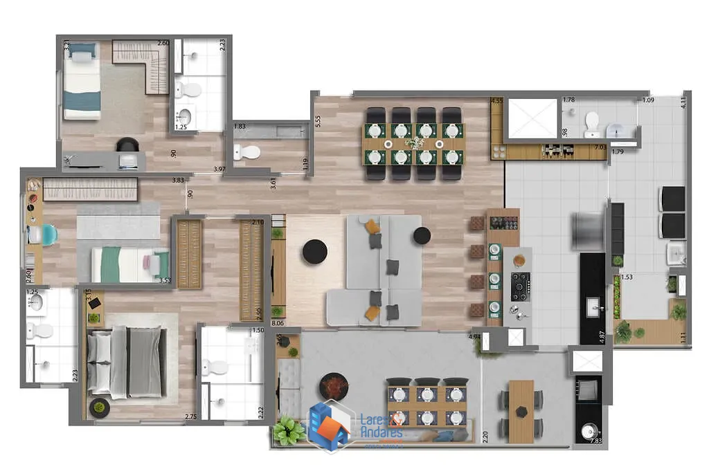 Apartamento, 4 quartos, 133 m² - Foto 28