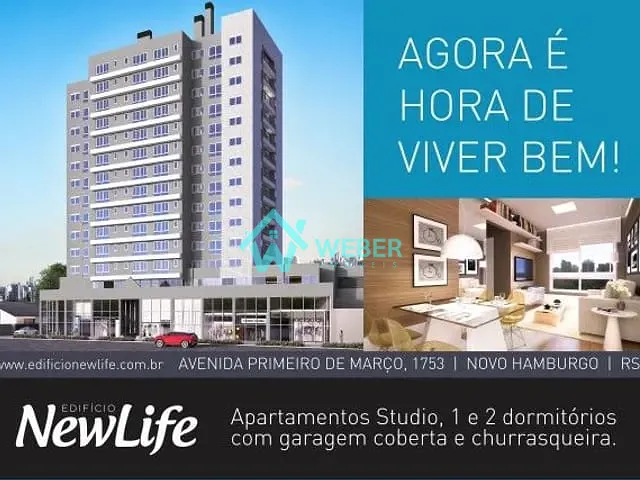 Apartamento com 60m² 1 quarto e 1 banheiro, à venda, no bairro Pátria Nova em Novo Hamburgo
