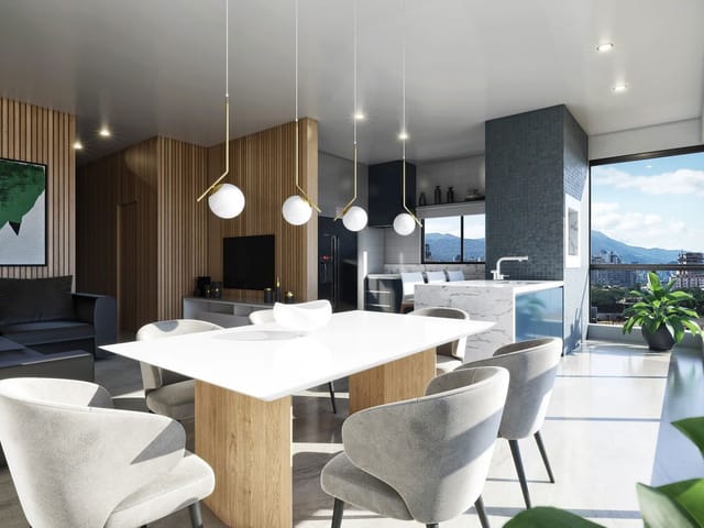 Apartamento com 113m² 3 quartos e 4 banheiros, à venda, no bairro Perequê em Porto Belo