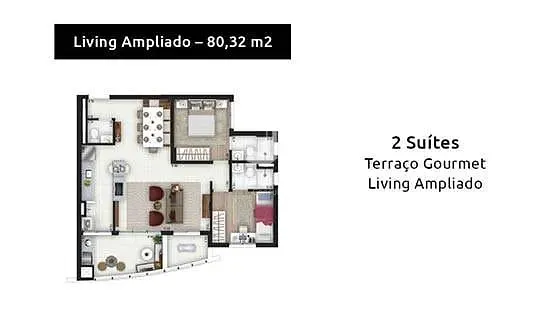 Apartamento, 2 quartos, 80 m² - Foto 20