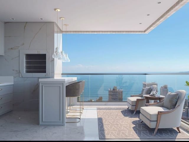 Apartamento com 167m² 4 quartos e 5 banheiros, à venda, no bairro Meia Praia em Itapema