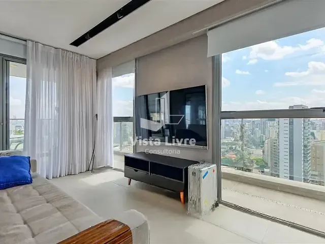 Apartamento com 94m² 1 quarto e 2 banheiros, à venda, no bairro Vila Nova Conceição em São Paulo