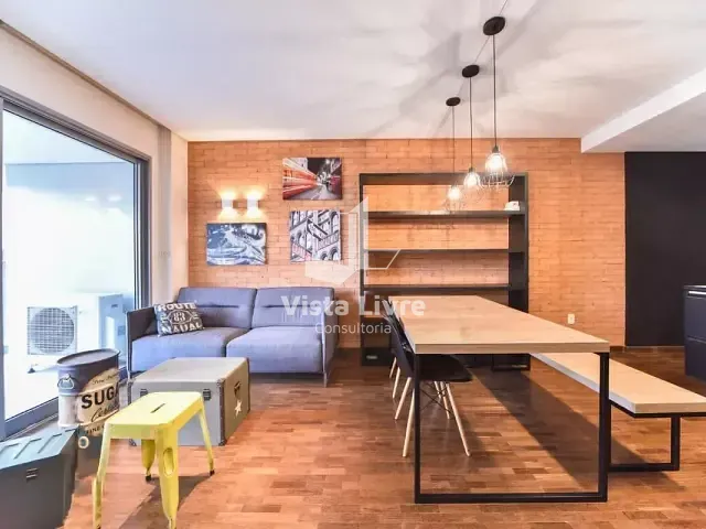 Apartamento com 68m² 1 quarto e 2 banheiros, à venda, no bairro Vila Nova Conceição em São Paulo