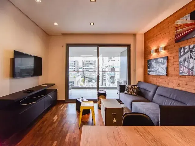 Apartamento com 68m² 1 quarto e 2 banheiros, à venda, no bairro Vila Nova Conceição em São Paulo