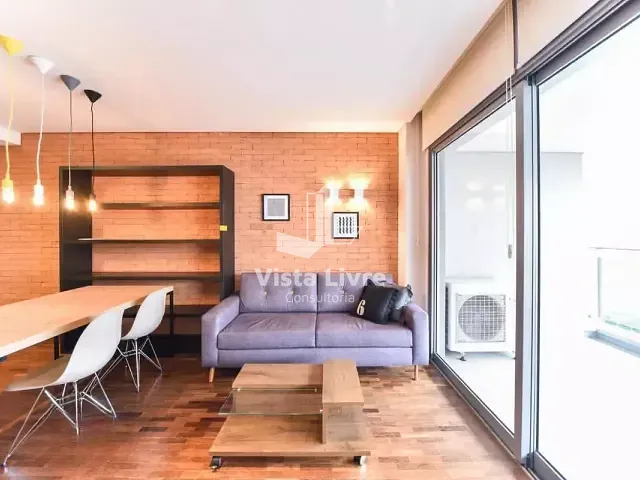 Apartamento com 68m² 1 quarto e 2 banheiros, à venda, no bairro Vila Nova Conceição em São Paulo