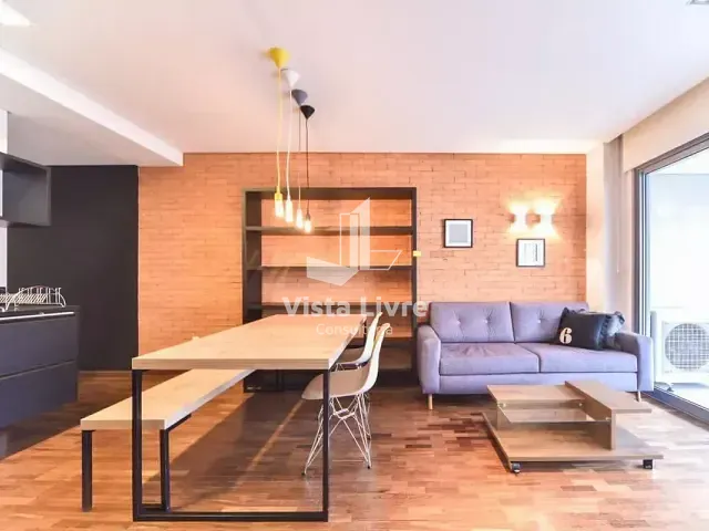 Apartamento com 68m² 1 quarto e 2 banheiros, à venda, no bairro Vila Nova Conceição em São Paulo
