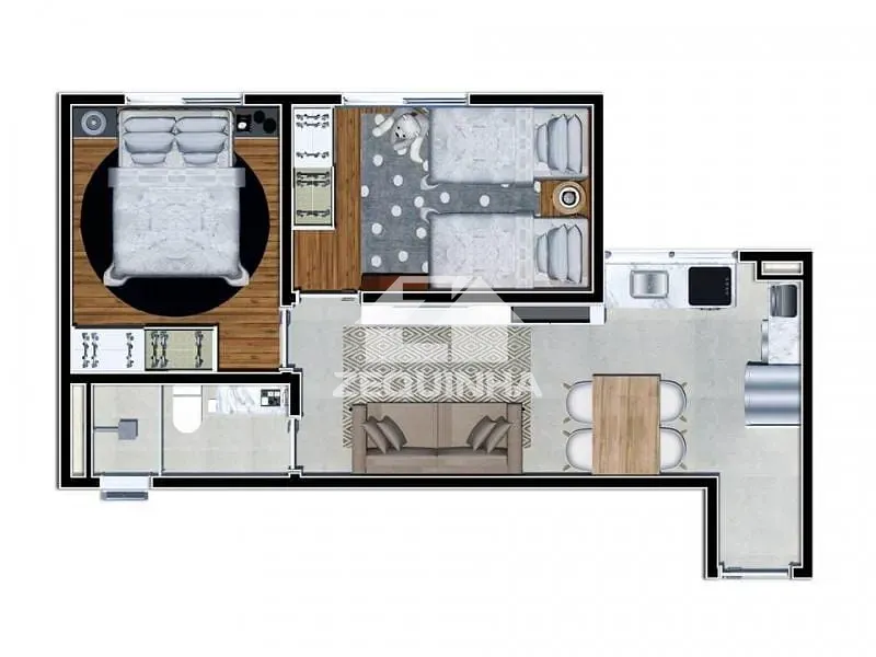 Apartamento, 2 quartos, 39 m² - Foto 5