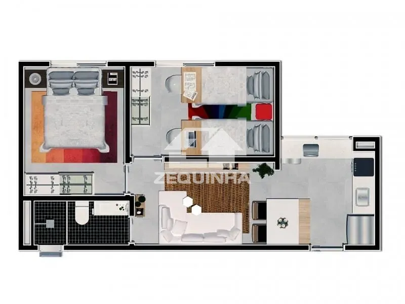 Apartamento, 2 quartos, 39 m² - Foto 7