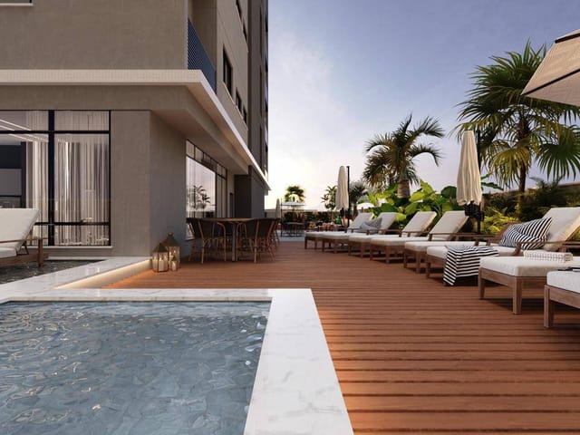 Apartamento com 60m² 2 quartos e 2 banheiros, à venda, no bairro Balneário Perequê em Porto Belo