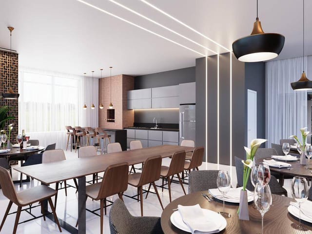 Apartamento com 60m² 2 quartos e 2 banheiros, à venda, no bairro Balneário Perequê em Porto Belo